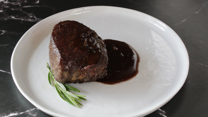Ribeye Filets with Bone Marrow Bordelaise