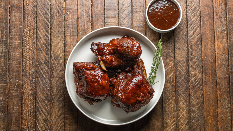 Kurobuta Short Ribs with Guava BBQ Sauce