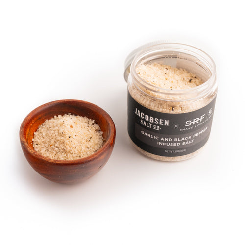 Garlic and Black Pepper Infused Salt